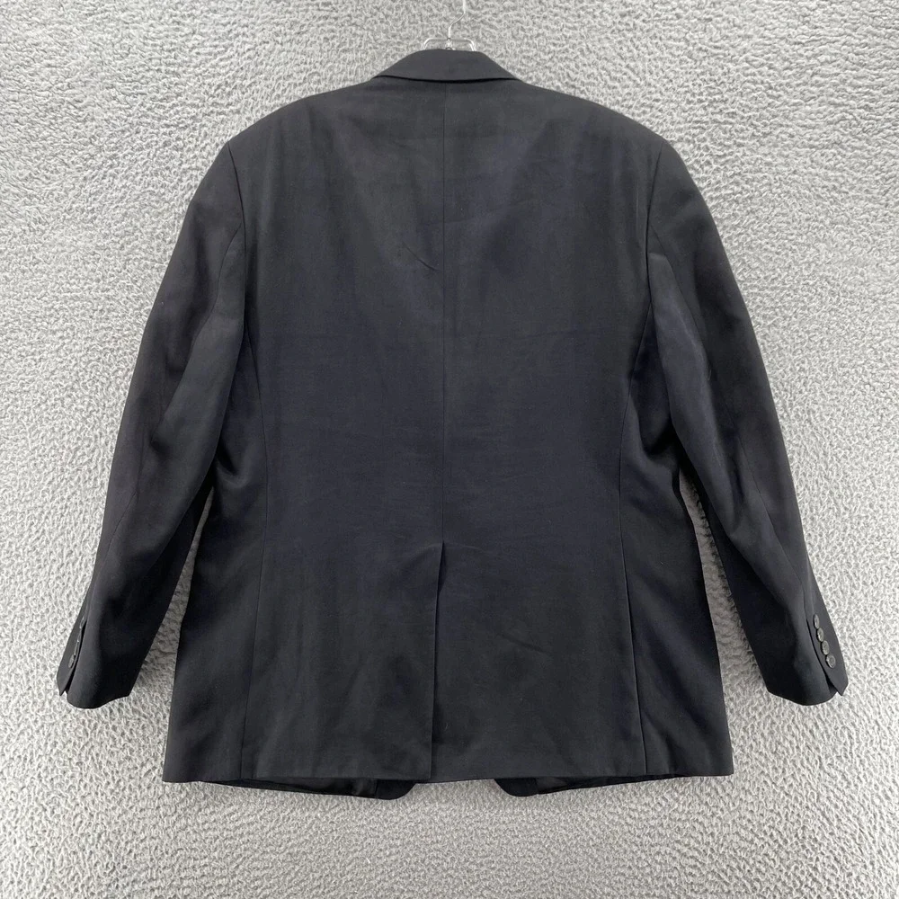 Chaps Ralph Lauren Blazer Men's 42R Black Sport Coat‎ Jacket Corpcore Academia